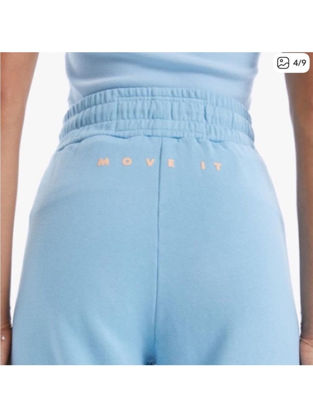 MOTHER Sky Blue knock out sweatpants - Picture 3 of 9